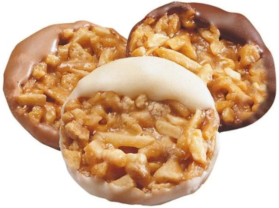 Exquisite Mandel Nuss Florentiner in Weißer- Vollmilch- und Zartbitterschokolade 300 g