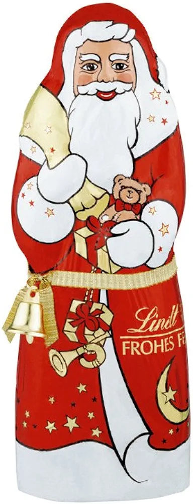 Lindt Schokolade 3 x 70g Santa aus feinster Alpenvollmilchschokolade | Geschenk zu Weihnachten MHD 2026