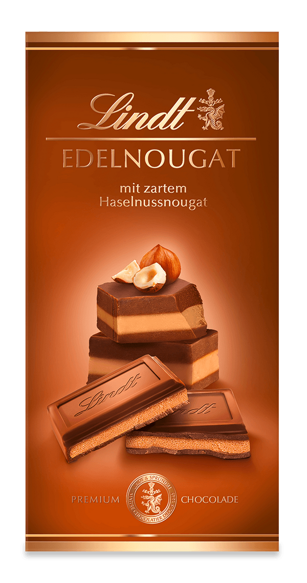 Edel-Nougat Schokolade Lindt 100g Tafel