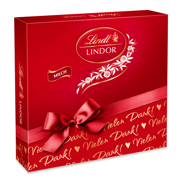 Lindt LINDOR Präsent Box Milch, 187g MHD 01/27