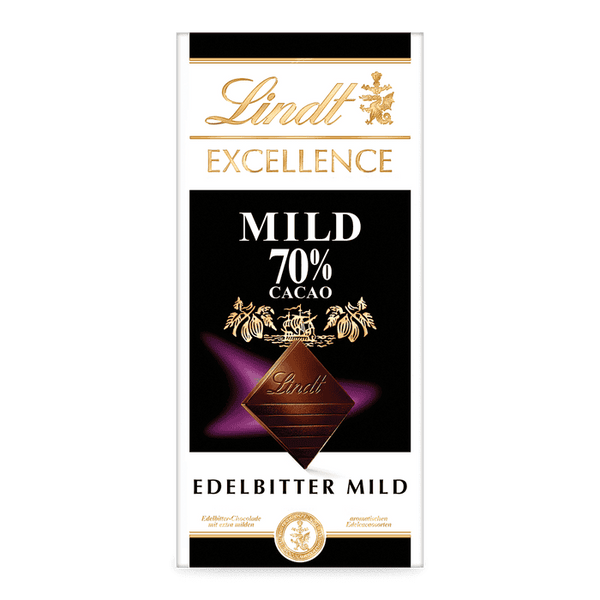 Lindt Excellence Mild 70% Cacao Edelbitter Tafel 100 g