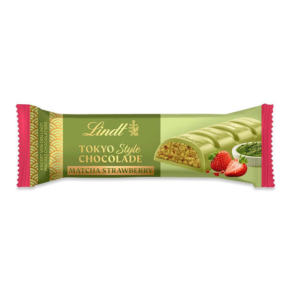 Lindt Tokyo Style Chocolade Matcha Strawberry Riegel 40g