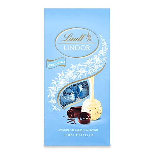 Lindt Lindor Stracciatella Kugeln weiße Schokolade (137g Beutel)