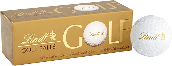 Golfbälle aus Lindt Vollmilch-Schokolade Lindt Golfballs 110 g | mit Nougatcremefüllung und Waffelstückchen MHD 2/26