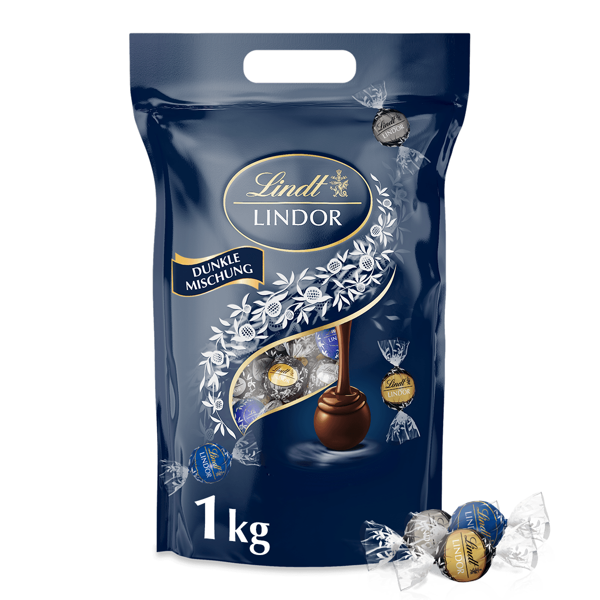 Lindt LINDOR Kugel Beutel Dunkle Mischung 1kg