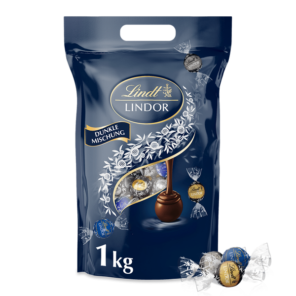Lindt LINDOR Kugel Beutel Dunkle Mischung 1kg