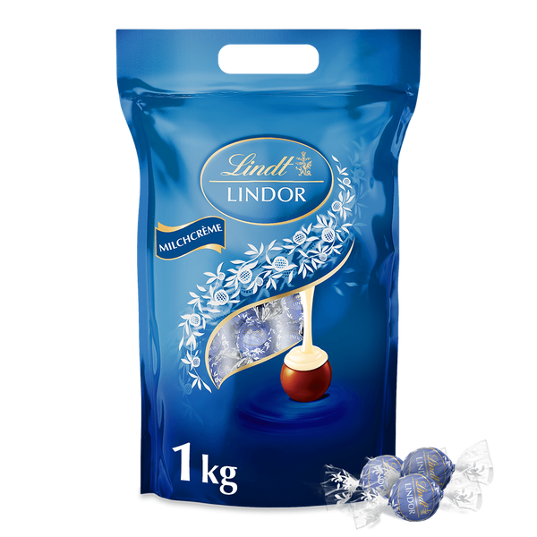 Lindt LINDOR Kugel Beutel Milchcrème 1kg