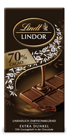Lindt Lindor 70% Kakao Edelbitter-Schokolade 100g Tafel MHD 11/26
