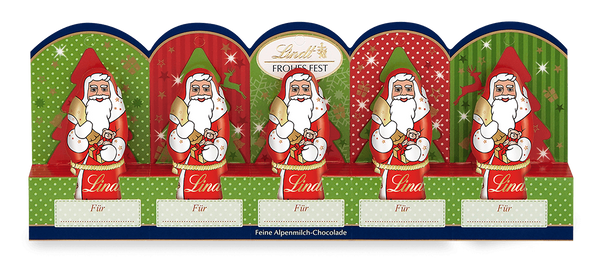 Lindt Mini-Weihnachtsmänner Vollmilch perforiert 50g