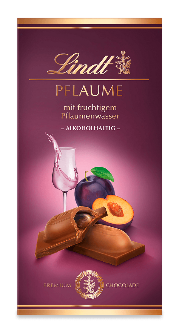 Lindt Pflaume Vollmilch Tafel 100g