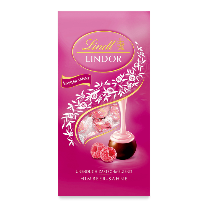 Lindt Lindor Kugeln Himbeer-Sahne (137g Beutel)