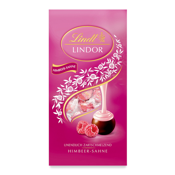 Lindt Lindor Kugeln Himbeer-Sahne (137g Beutel)