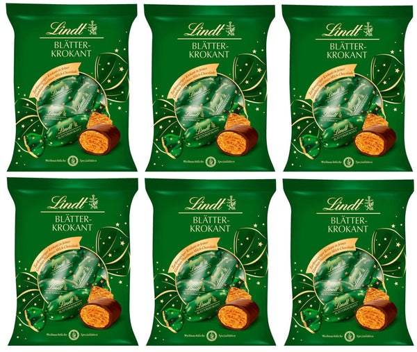 Lindt Blätterkrokant Zapfen Doppeldreh Klassisch 90g je Beutel
