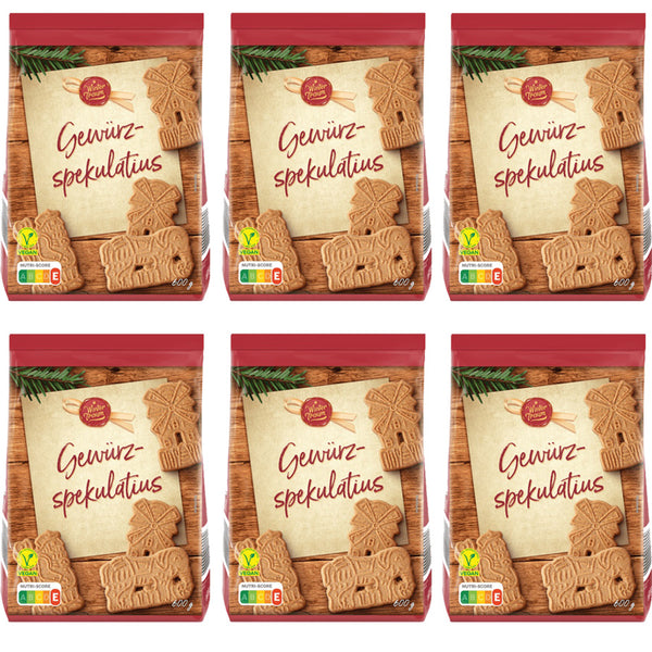 6x600g Gewürzspekulatius | Borggreve - Wintertraum | 3600g