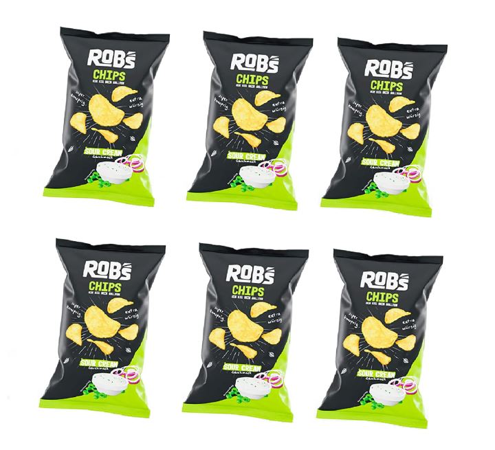 Rob's Chips - so wie sie sein sollten | Sour Cream | 6x 120g | 720g