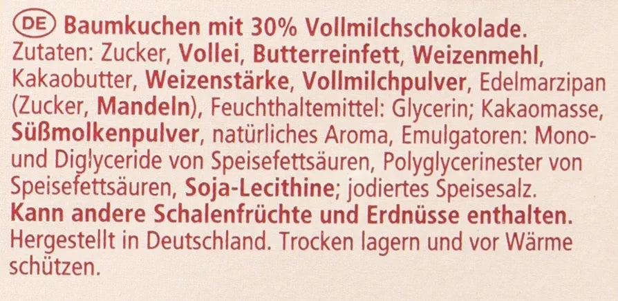 Lambertz Baumkuchen Vollmilch 300 g MHD/15.12.2025