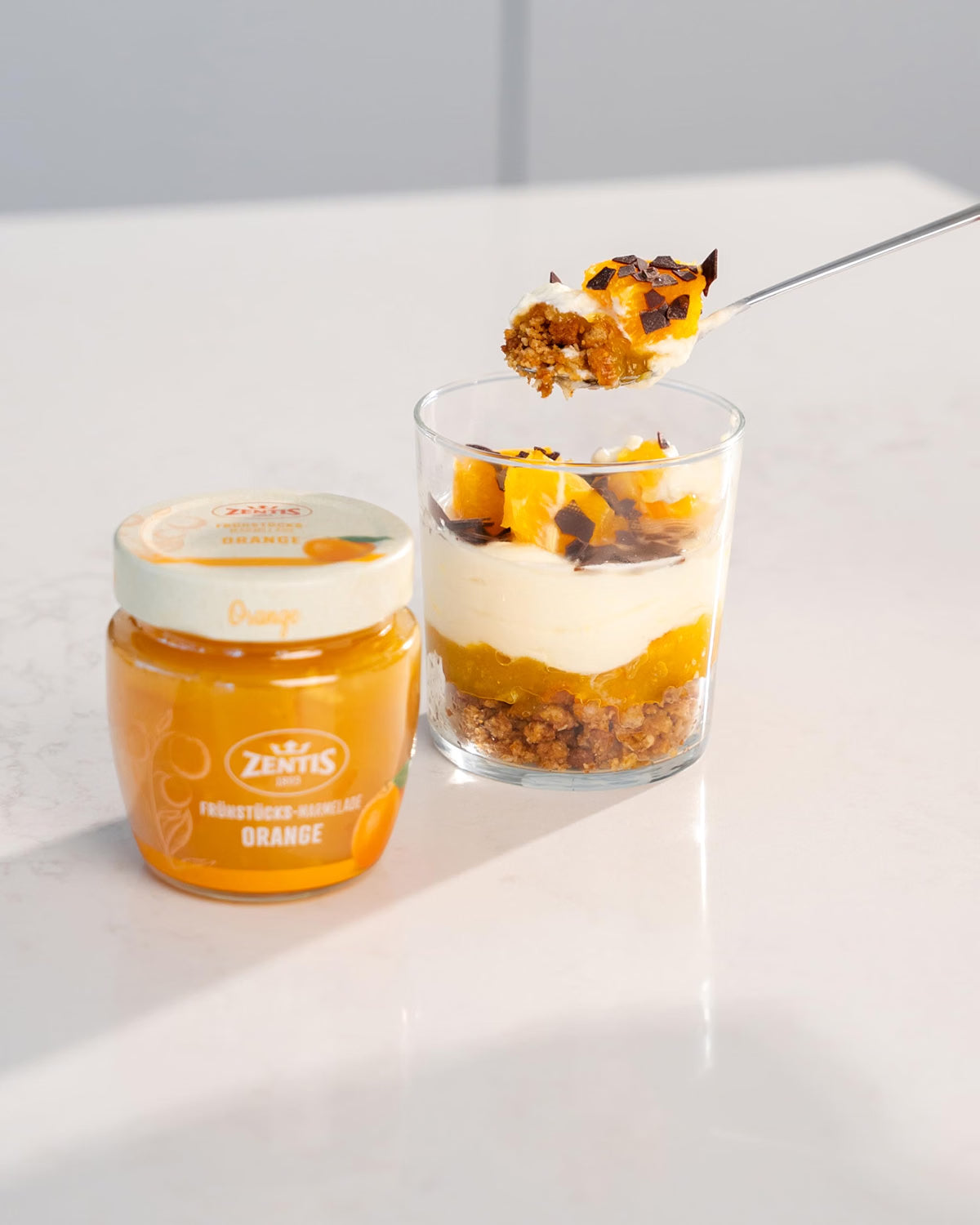 Zentis Frühstücks-Marmelade Orange Brotaufstrich 230g