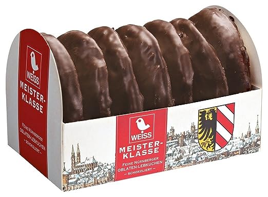 5x 200g Weiss Meisterklasse Oblaten-Lebkuchen Zartbitter FRESH MHD 4/26