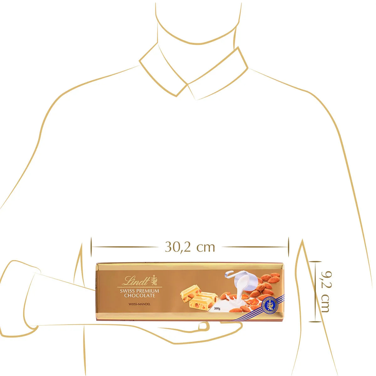 Lindt Weisse Mandel Tafel 300g