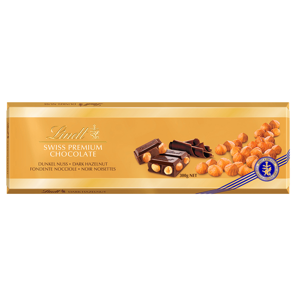 Lindt Goldtafel Dunkel Haselnuss 300g MHD 06/2026