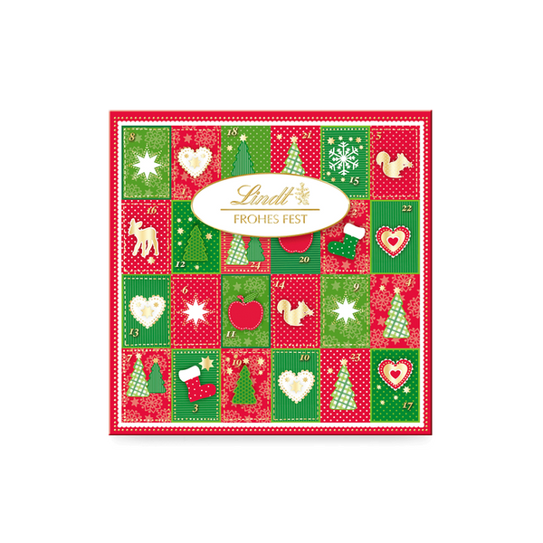 Lindt Frohes Fest Mini Tisch Adventskalender 115g