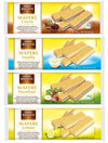 Feiny Biscuit 4x 250g Wafer Probierpaket Waffeln Cocoa Vanille Zitrone Haselnuss 1000g