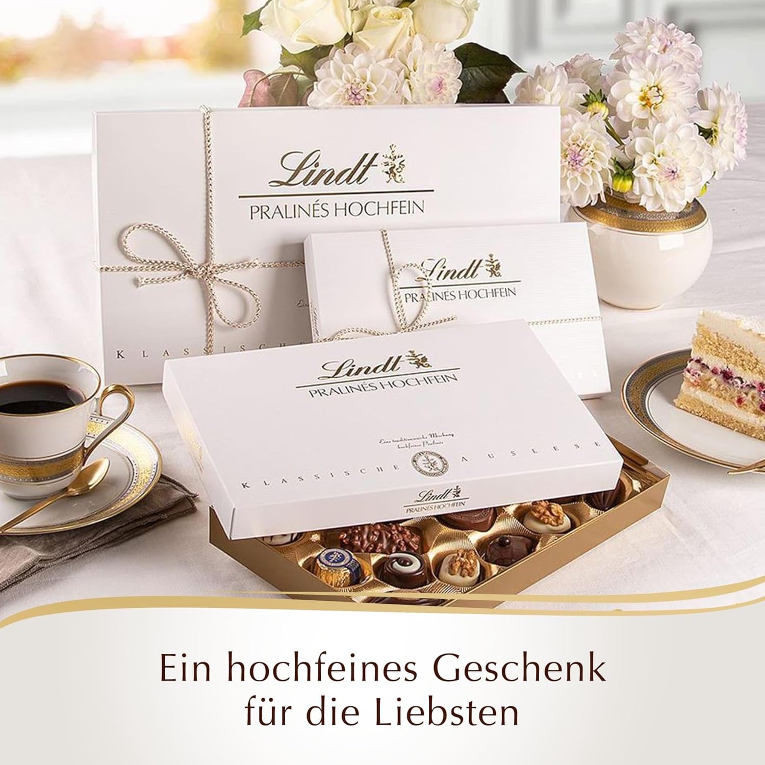 Pralinés Hochfein 500 g Lindt & Sprüngli exklusive Lindt Pralinés-Mischung MHD 02/2026