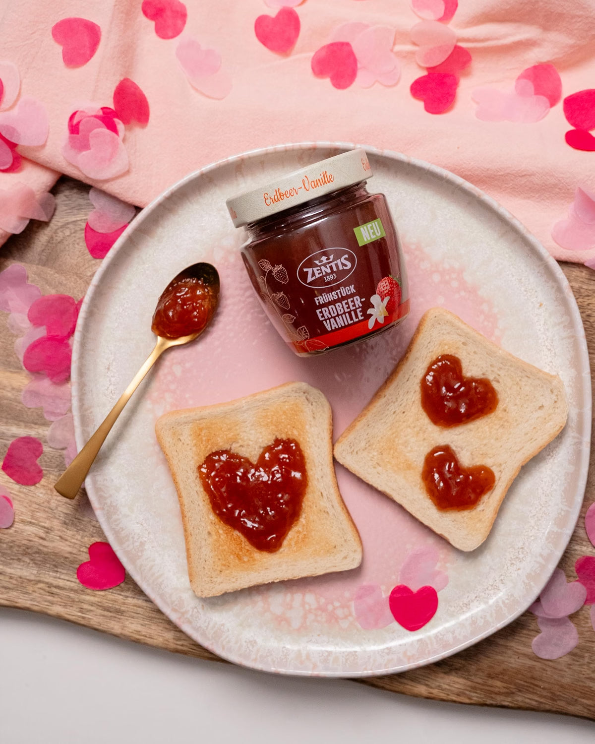 Zentis Frühstück Erdbeer-Vanille Brotaufstrich 230g
