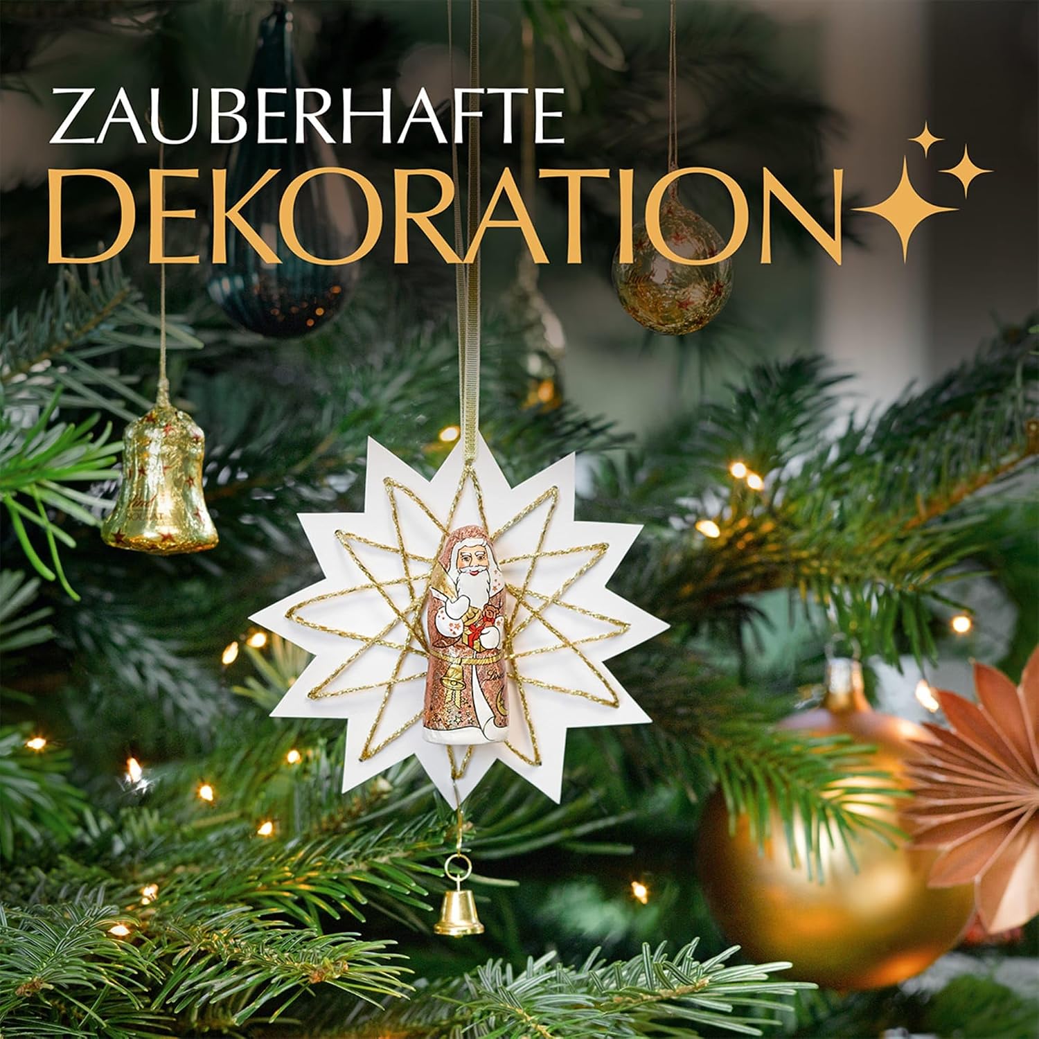 Lindt Mini-Weihnachtsmänner Vollmilch Glamour 50g