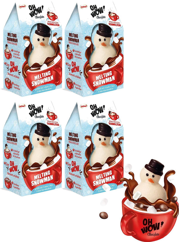 melting Snowman  4x WAWI  Kakao Schneemann der schmilzt in Milch 4 x 75g