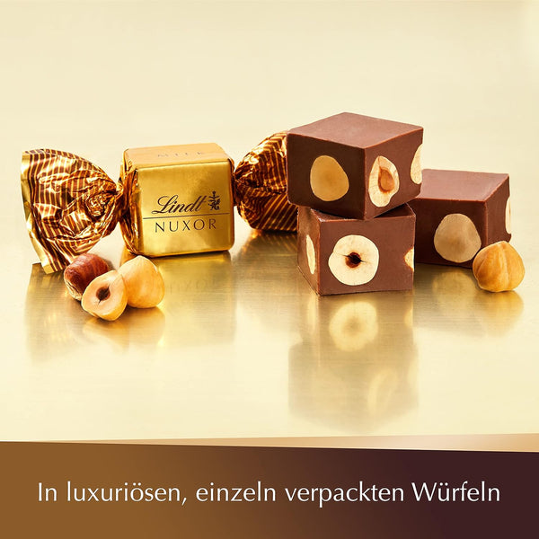 Lindt 41% Nuss NUXOR Gianduja Milch-Schokolade ganze Haselnuss 500g Beutel