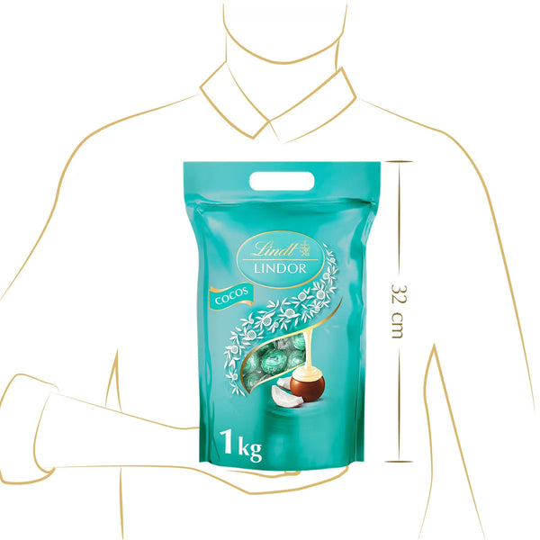 Lindt LINDOR Kugeln Beutel Cocos 1kg