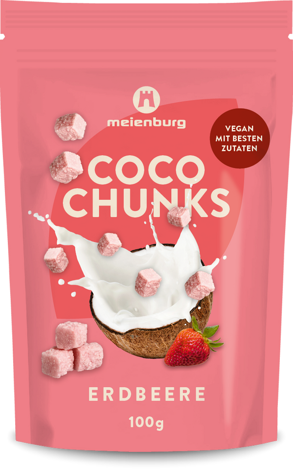 Meienburg | Coco Chunks - Erdbeere |  100g