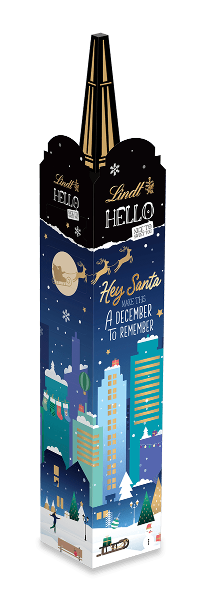 Lindt HELLO Adventskalender Tower 244g