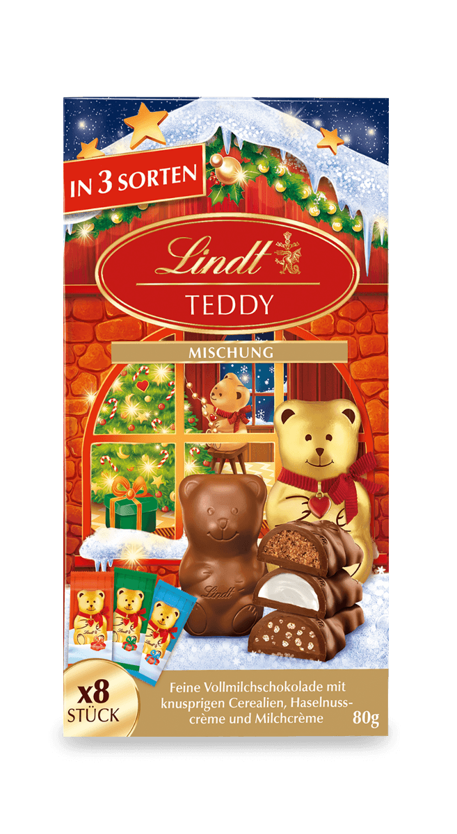 Lindt TEDDY gefüllt. Mischung 79g