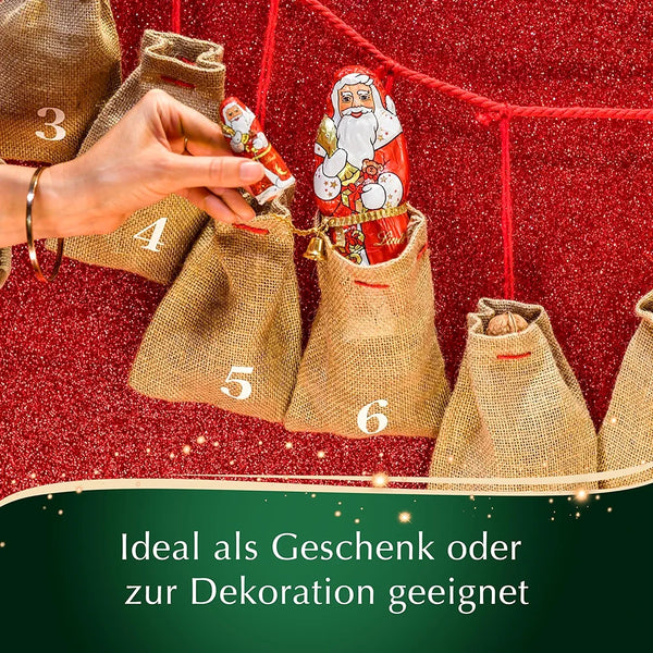 Lindt Schokolade 3 x 70g Santa aus feinster Alpenvollmilchschokolade | Geschenk zu Weihnachten MHD 2026