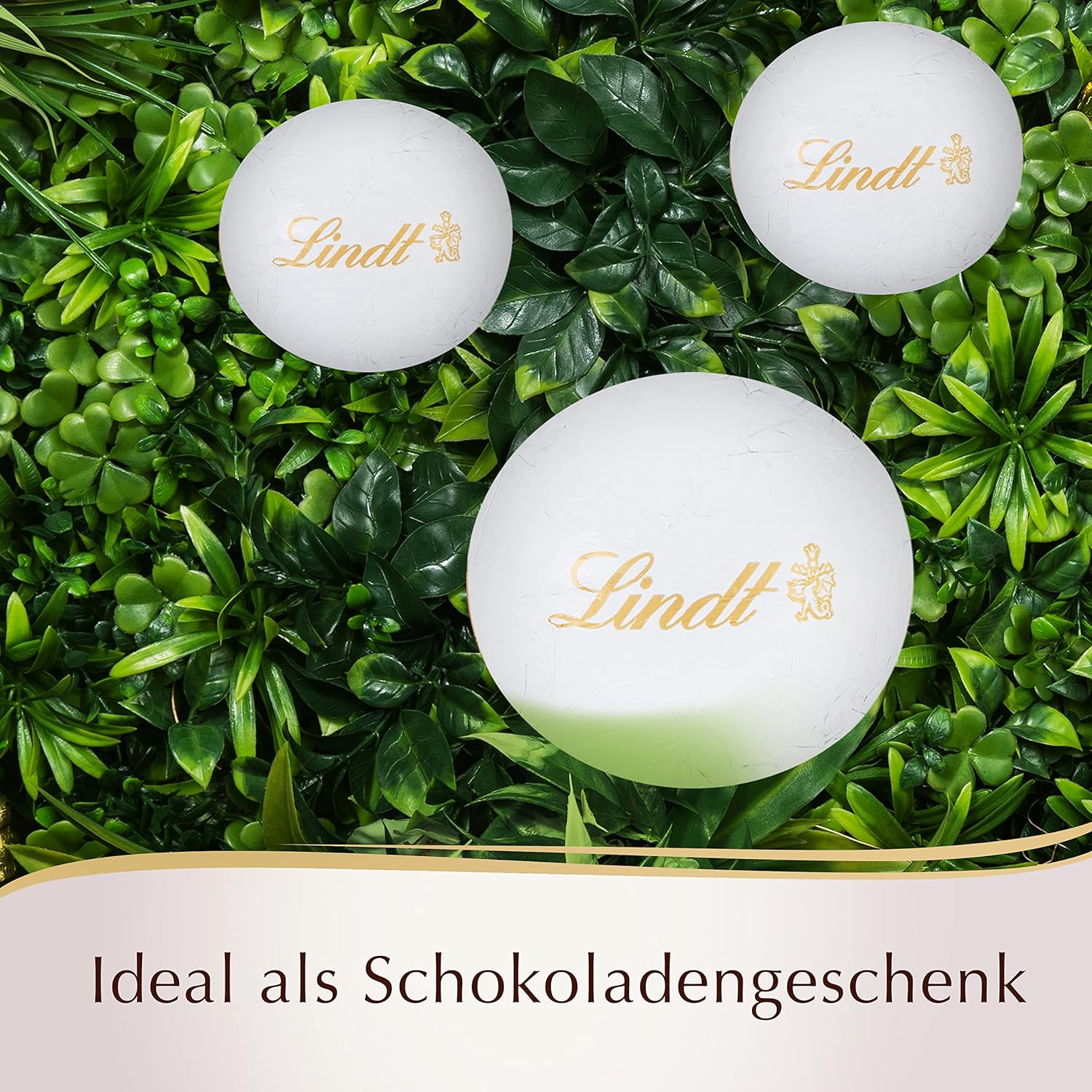 Golfbälle aus Lindt Vollmilch-Schokolade Lindt Golfballs 110 g | mit Nougatcremefüllung und Waffelstückchen MHD 2/26