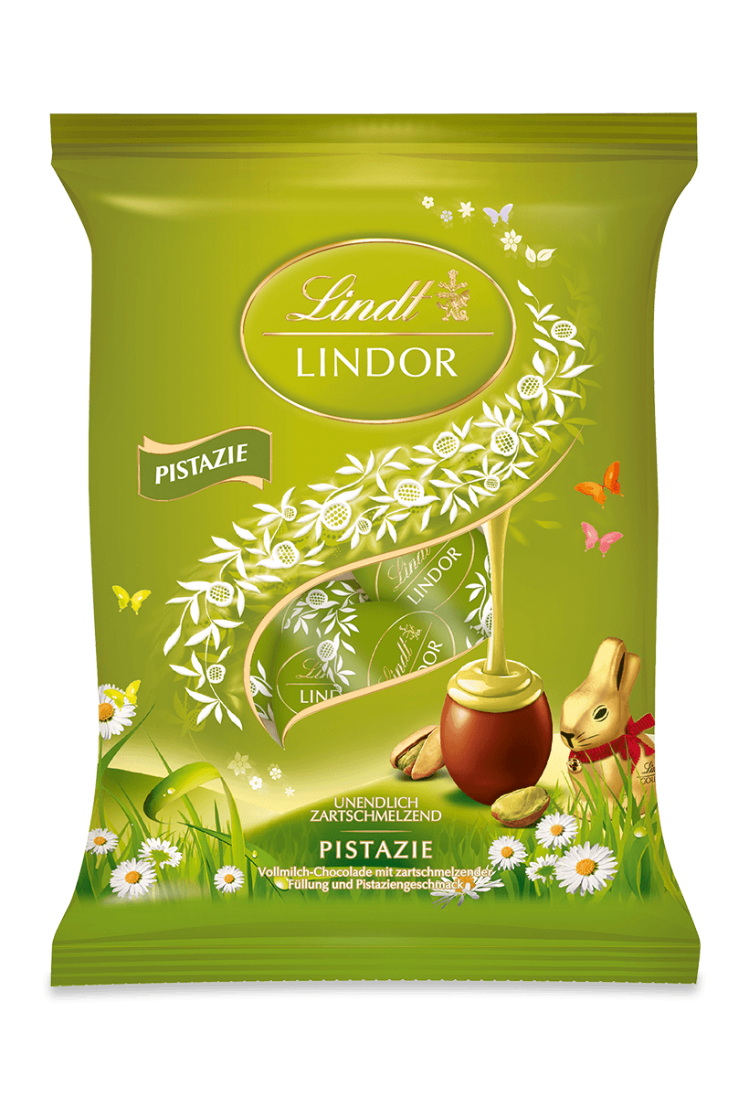 Lindt LINDOR Eier Pistazie 90g