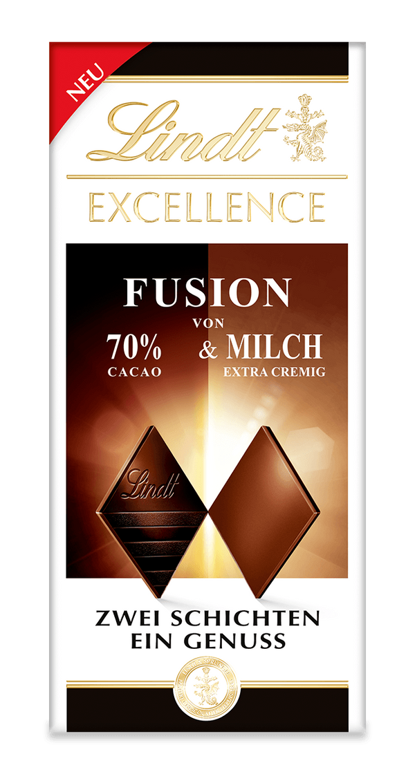 Lindt EXCELLENCE Fusion 70% & Milch 100g