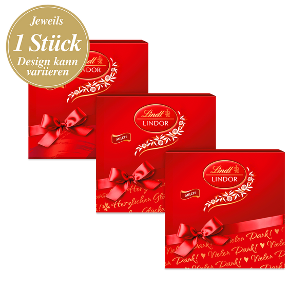 Lindt LINDOR Präsent Box Milch, 187g MHD 01/27