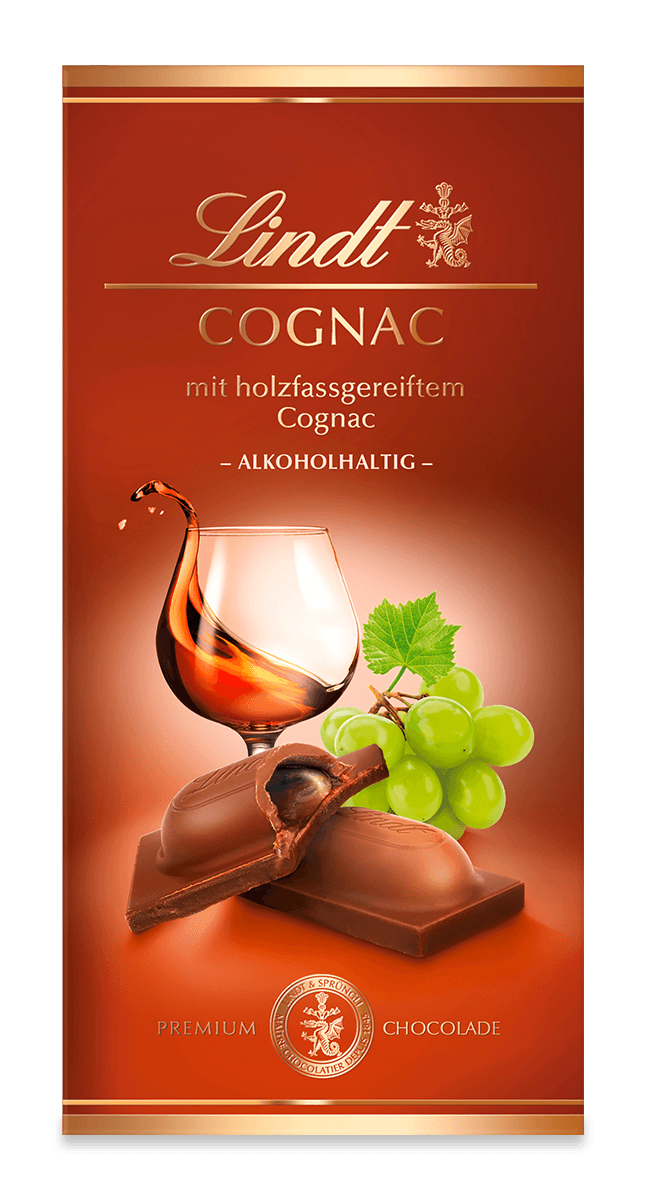 Lindt Cognac Vollmilch Tafel 100g