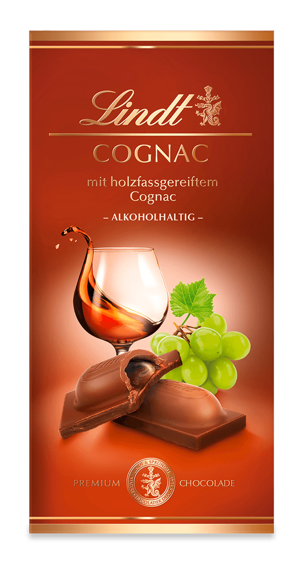 Lindt Cognac Vollmilch Tafel 100g