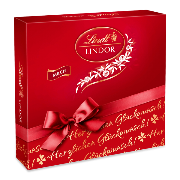 Lindt LINDOR Präsent Box Milch, 187g MHD 01/27
