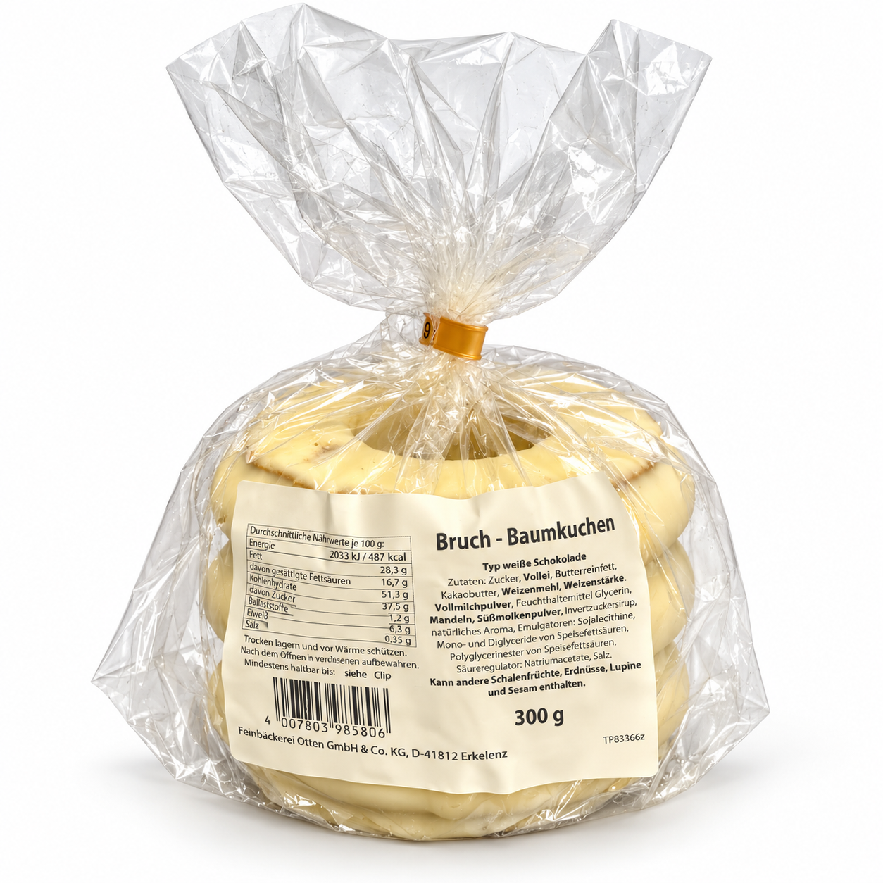 Otten Bruch - Baumkuchen Weiße Schokolade 300g