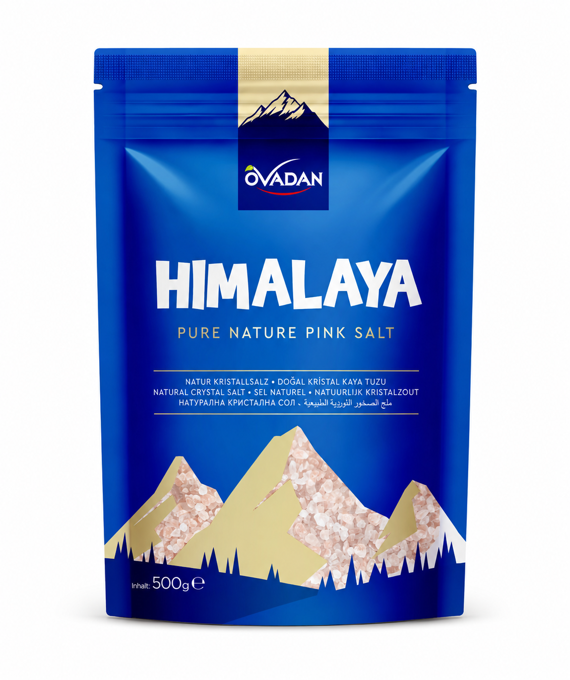 OVADAN Himayala Salz 2,5-5mm Salzkristalle Grobkörnig Naturbelassen 500g