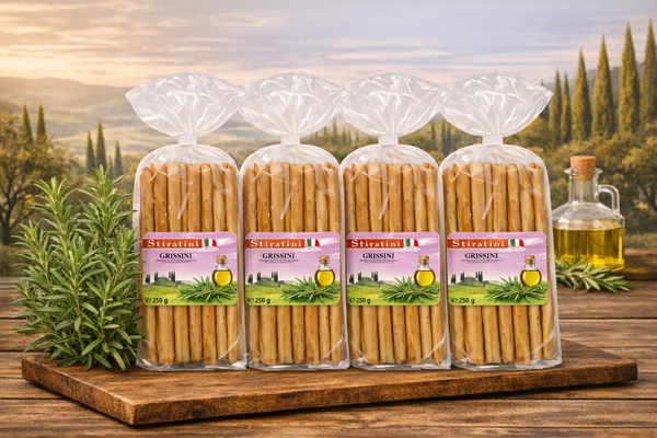 Stiratini | Grissini Brotgebäckstangen mit Rosmarin | 4x 250g |  1000g