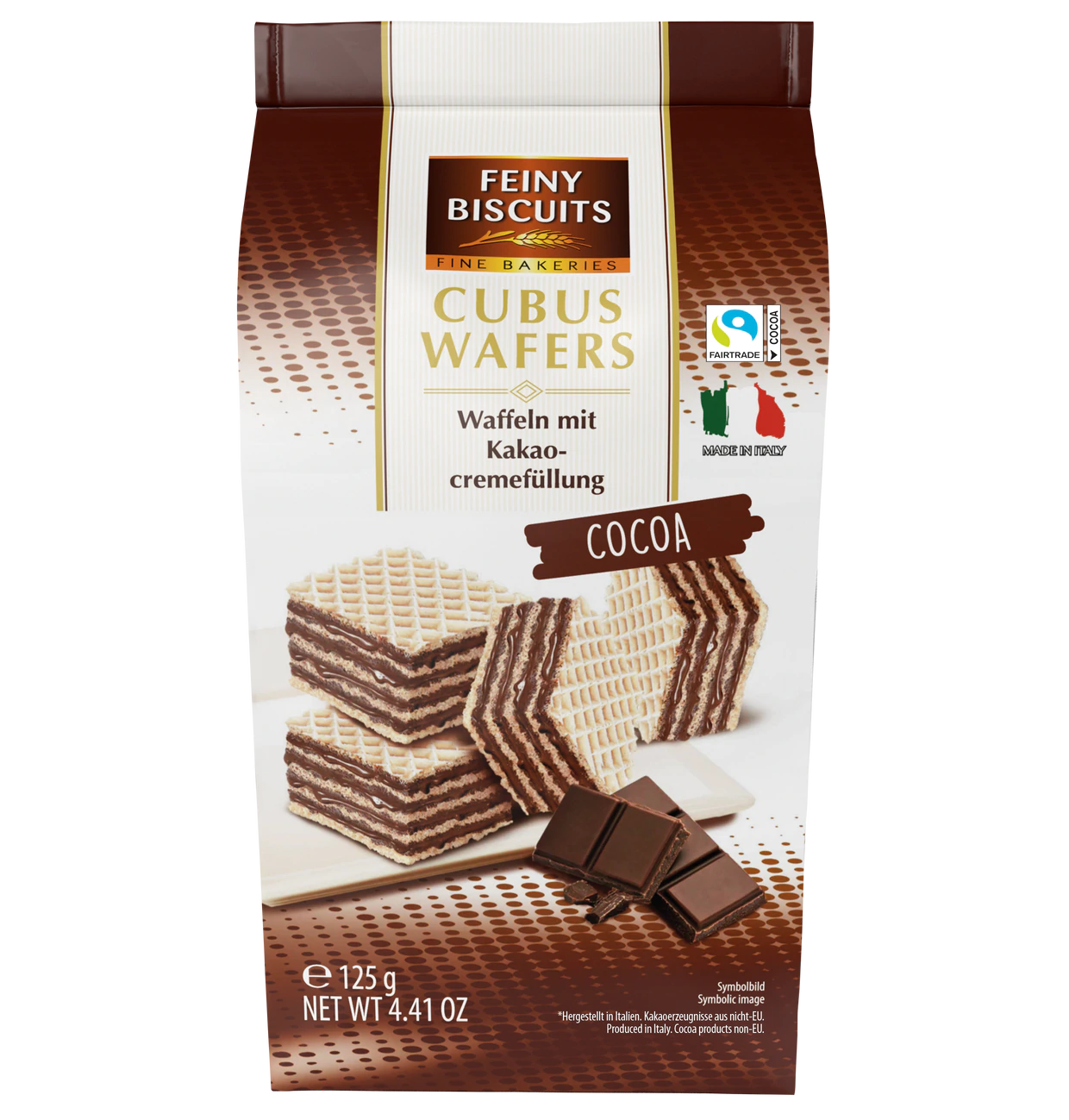 Feiny Biscuit Cubus Wafers Kakao 6x 125g | 750g