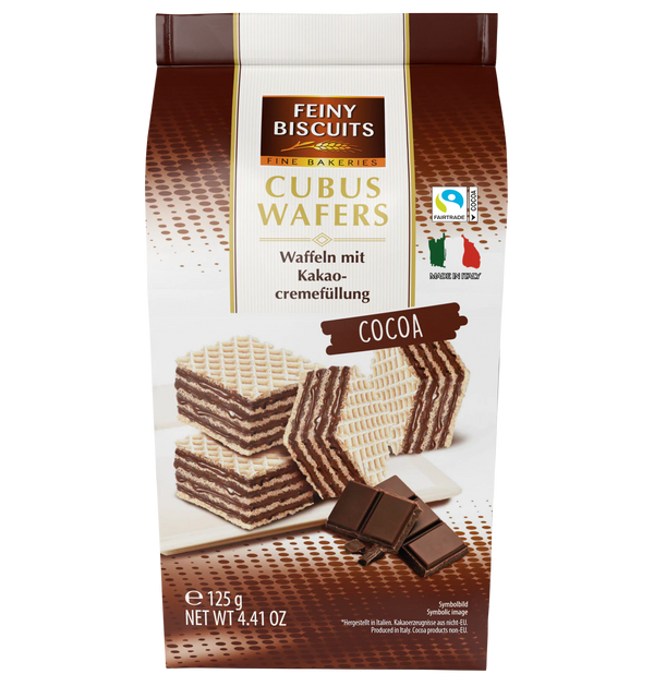Feiny Biscuit Cubus Wafers Kakao 6x 125g | 750g