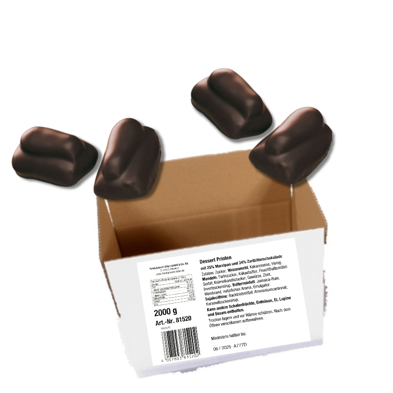 Feinbäckerei Otten Dessert Printen Zartbitter 2000g