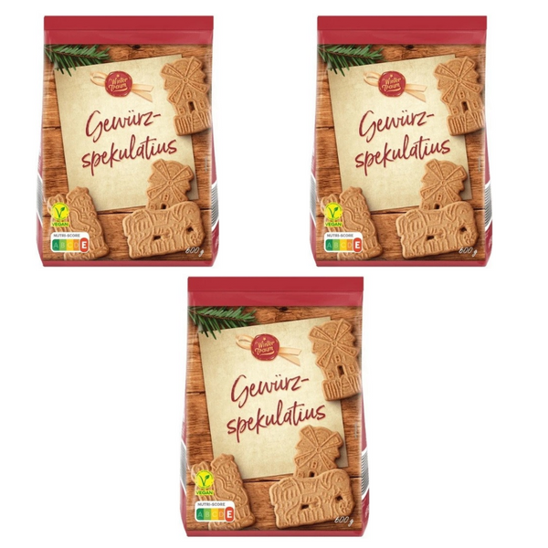 3x600g Gewürzspekulatius | Borggreve - Wintertraum | 1800g